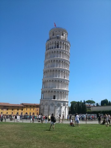 The leaning tower of Pisa