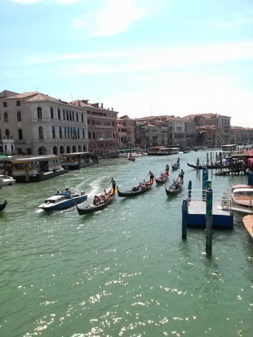 Gondolas on the main canal